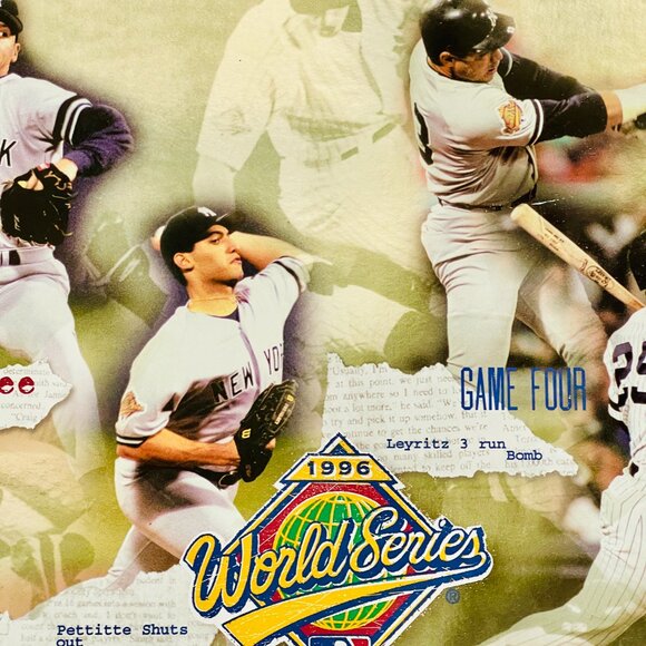 POSTER -New York Yankees. 1996 WORLD SERIES CHAMPIONS. Measures 14 x 11, - Picture 3 of 7